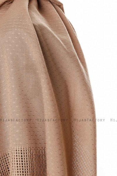 Ebru - Beige Cotton Hijab