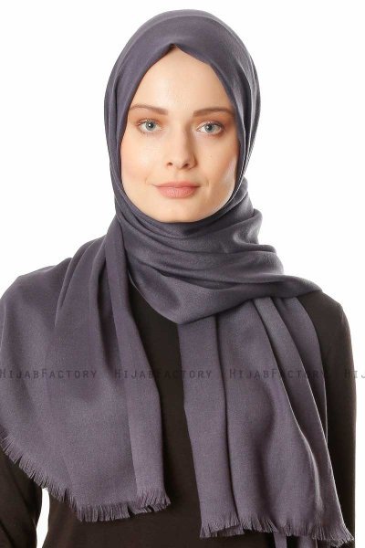 Ece - Anthracite Pashmina Hijab