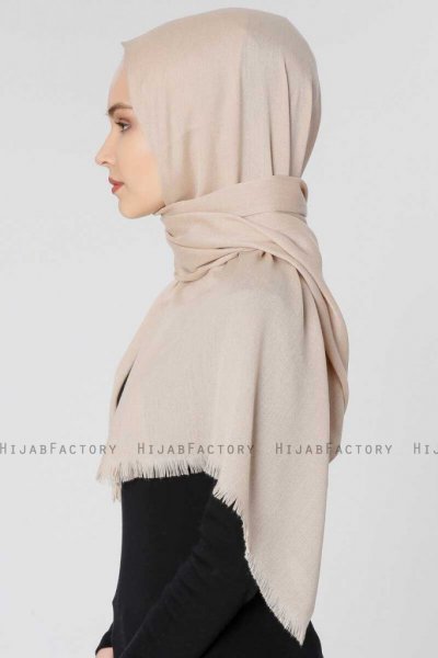Ece Beige Pashmina Hijab Sjal Halsduk 400038d