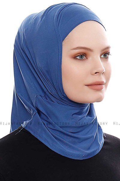 Elif - Blue Sport Hijab - Ecardin