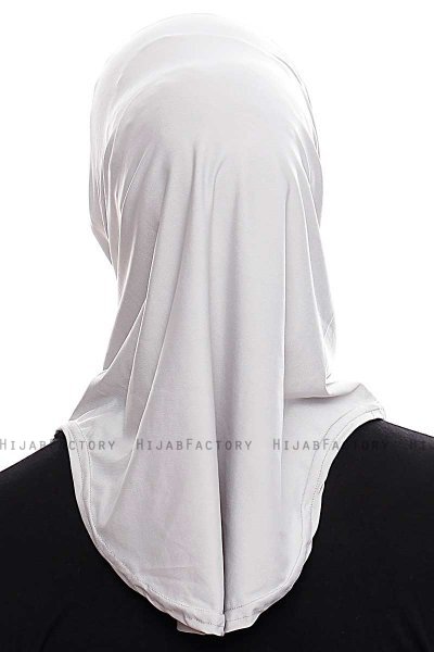 Elif - Light Grey Sport Hijab - Ecardin