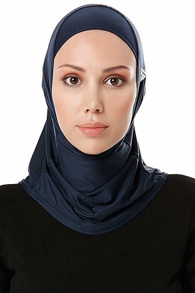 Elif - Navy Blue Sport Hijab - Ecardin