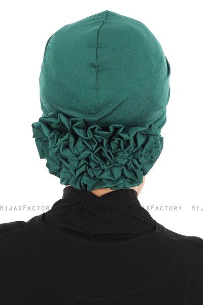 Elisabeth - Dark Green Cotton Turban