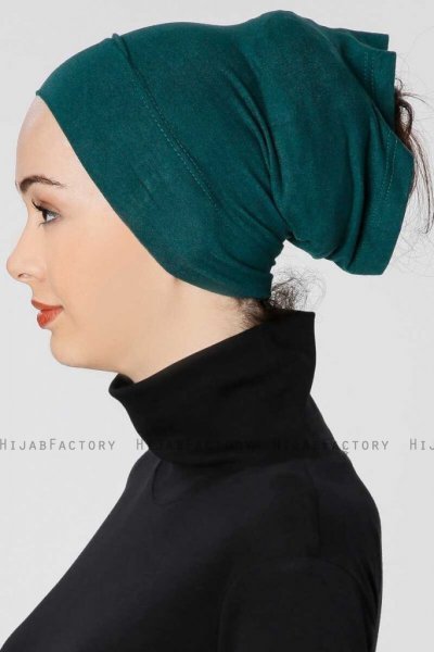Elma - Dark Green Tube Underscarf