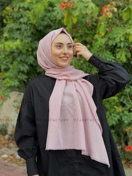 Ermina - Dusty Pink Cotton Hijab - Mirach