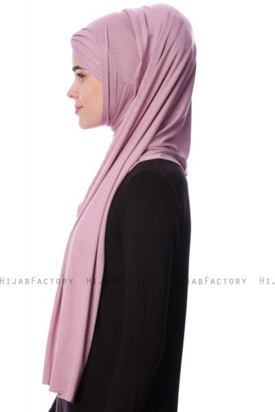 Eslem - Purple Pile Jersey Hijab - Ecardin