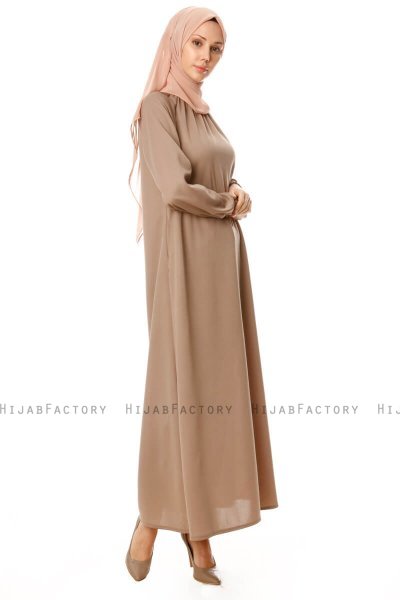 Esra - Taupe Dress - Miss Halima