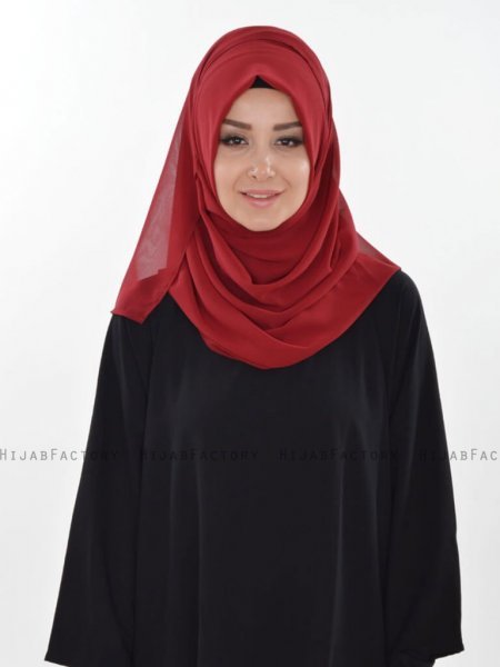 Evelina Bordeaux Praktisk Hijab Ayse Turban 327403