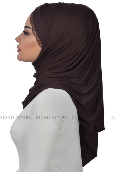 Filippa - Brown Practical Cotton Hijab - Ayse Turban