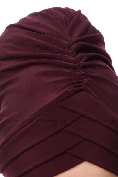 Gamze - Plum Turban