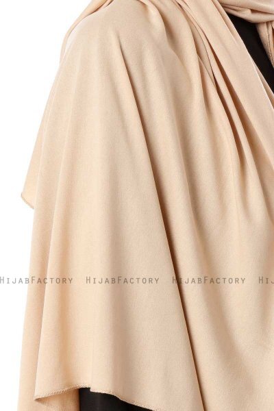 Hande - Beige Cotton Hijab - Gülsoy