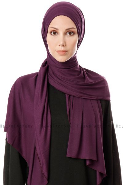 Hande - Plum Cotton Hijab - Gülsoy