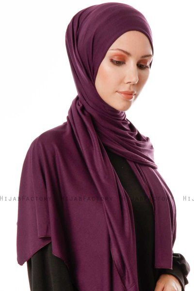 Hande - Plum Cotton Hijab - Gülsoy