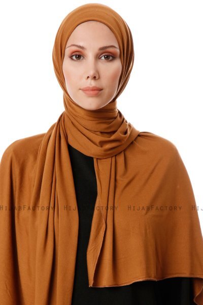 Hande - Mustard Cotton Hijab - Gülsoy