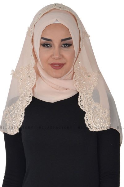 Helena - Beige Practical Hijab - Ayse Turban