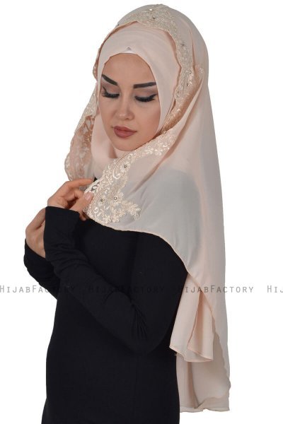Helena - Beige Practical Hijab - Ayse Turban