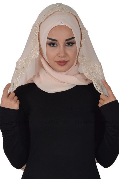 Helena - Beige Practical Hijab - Ayse Turban