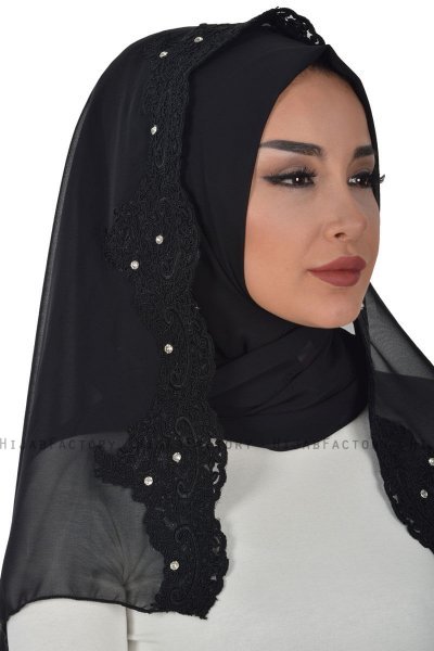 Helena - Black Practical Hijab - Ayse Turban