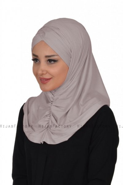 Hilda - Taupe Cotton Hijab