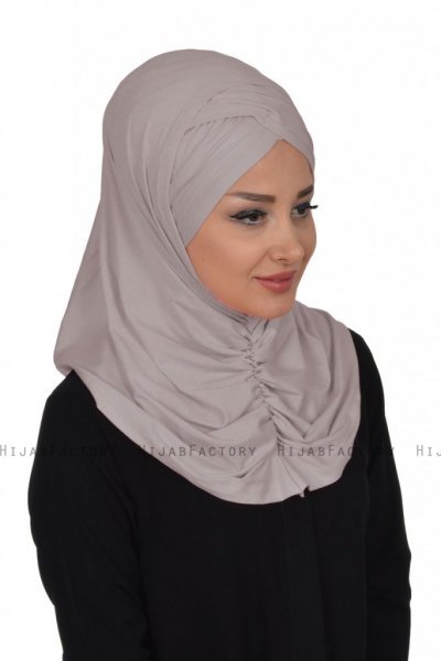 Hilda - Taupe Cotton Hijab