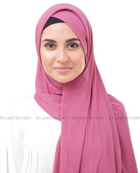 Honey Suckle Fuchsia Viskos Jersey Hijab InEssence 5VA56a