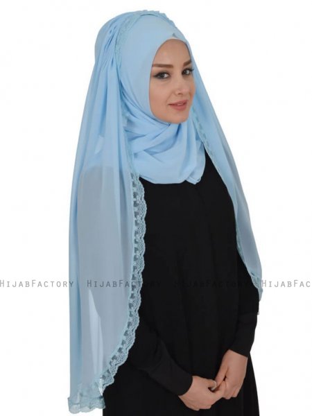 Ida Ljusblå Praktisk Hijab Ayse Turban 328502c