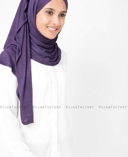 InEssence - Mulled Grape Viskos Jersey Hijab 5VA14c