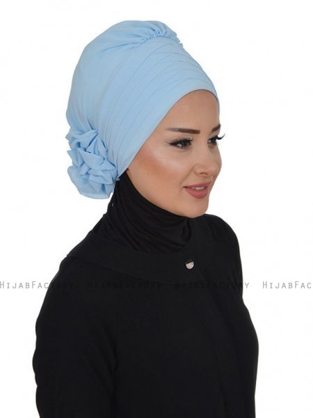 Jane Ljusblå Chiffon Turban Ayse Turban 325904c