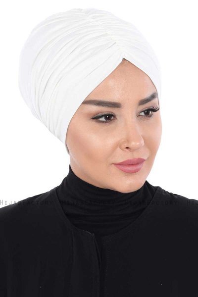 Jill - Creme Cotton Turban - Ayse Turban