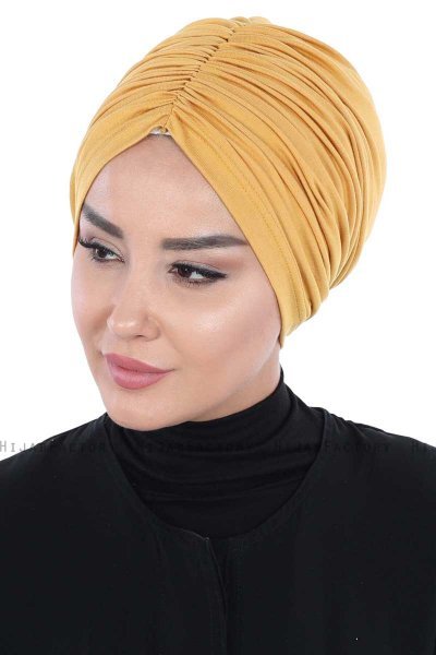Jill - Mustard Cotton Turban - Ayse Turban