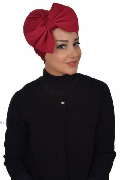 Julia - Bordeaux Cotton Turban - Ayse Turban