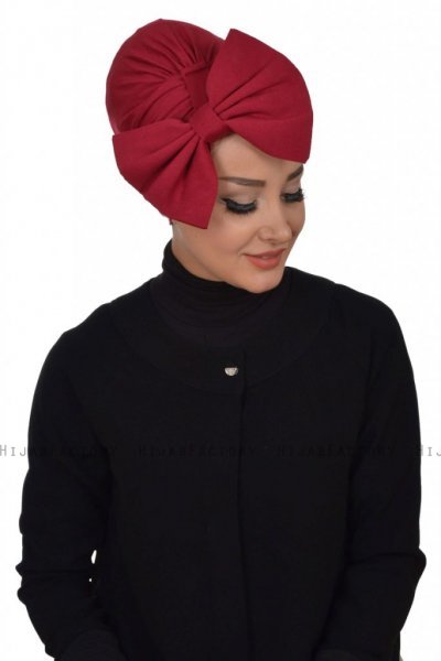 Julia - Bordeaux Cotton Turban - Ayse Turban