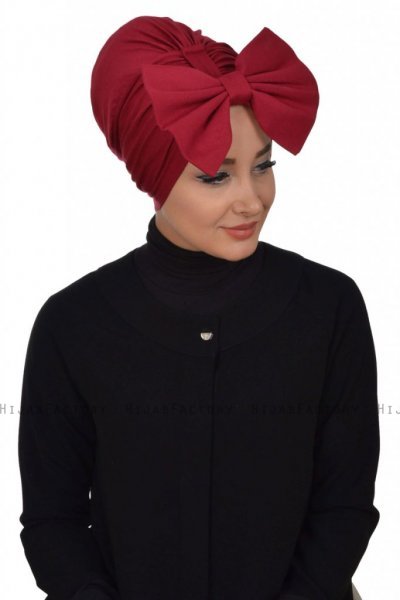 Julia - Bordeaux Cotton Turban - Ayse Turban