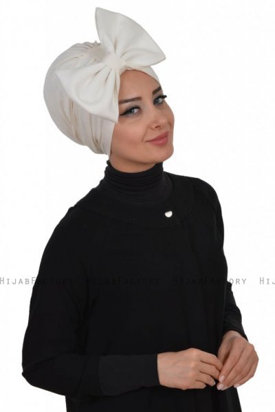 Julia - Creme Cotton Turban - Ayse Turban