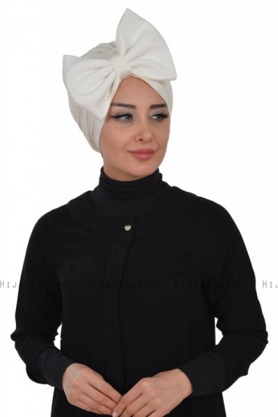 Julia - Creme Cotton Turban - Ayse Turban