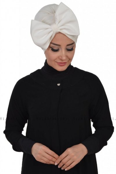 Julia - Creme Cotton Turban - Ayse Turban