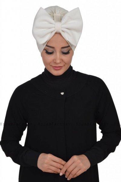Julia - Creme Cotton Turban - Ayse Turban