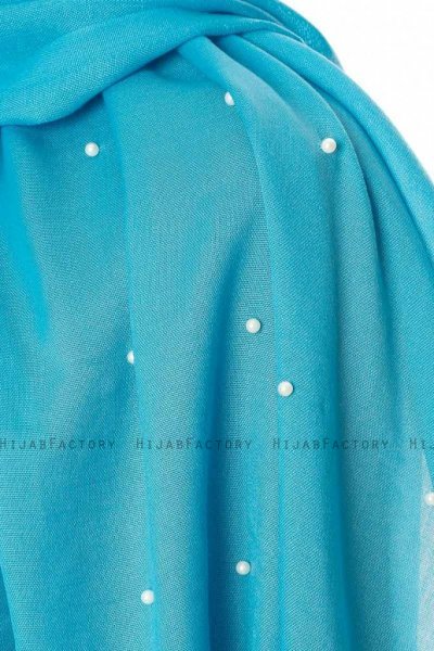 Kadri - Turquoise Hijab With Pearls - Özsoy