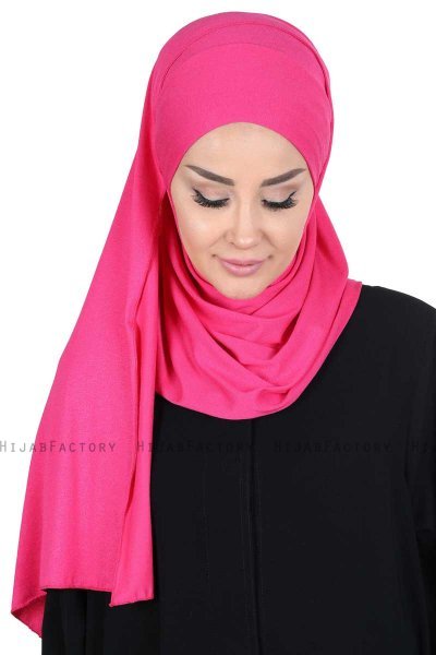 Kaisa - Fuchsia Practical Cotton Hijab