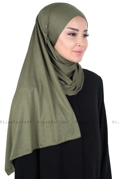 Kaisa - Khaki Practical Cotton Hijab