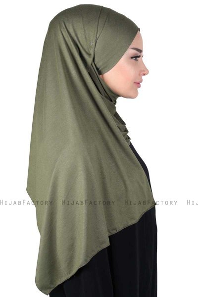 Kaisa - Khaki Practical Cotton Hijab