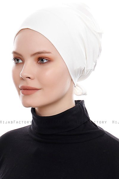 Kiraz - Creme Cotton XXL Underscarf - Ecardin