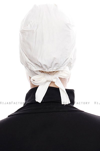 Kiraz - Creme Cotton XXL Underscarf - Ecardin