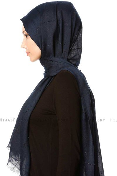 Kutlay - Navy Blue Hijab - Özsoy