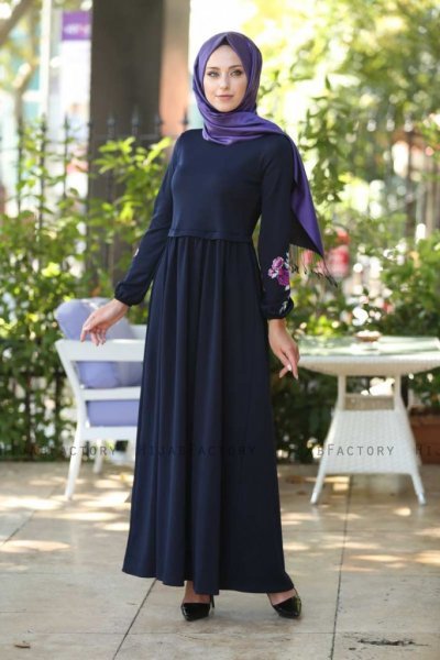 Lexie - Navy Blue Dress - Insirah