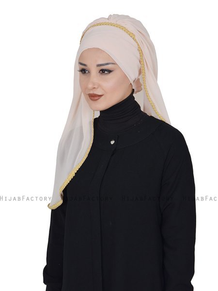 Louise - Beige Practical Hijab - Ayse Turban