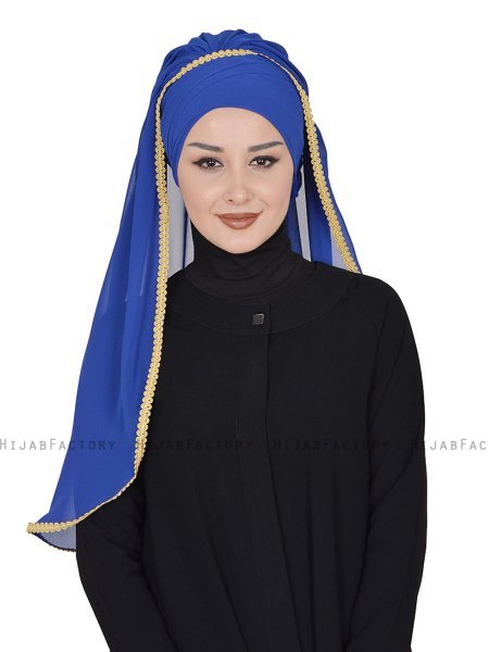 Louise - Blue Practical Hijab - Ayse Turban
