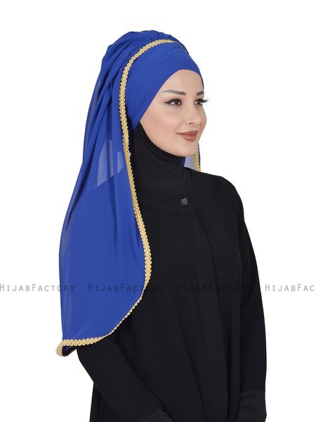 Louise - Blue Practical Hijab - Ayse Turban
