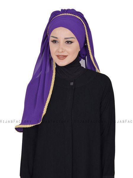 Louise - Purple Practical Hijab - Ayse Turban