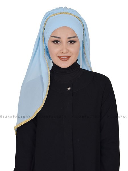 Louise - Light Blue Practical Hijab - Ayse Turban
